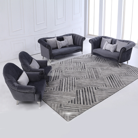 Tela gris en forma de U de gama alta SoFa