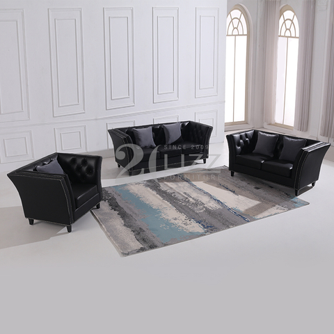 Venta caliente conjunto de muebles para el hogar, sala de estar, sofá de cuero genuino