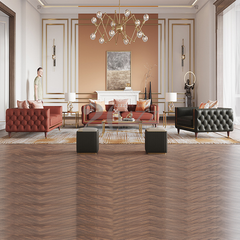 Sofá de salón clásico grande gris oscuro