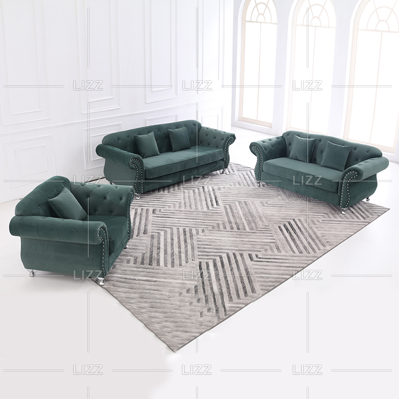 Sofá moderno de tela de lona de muebles