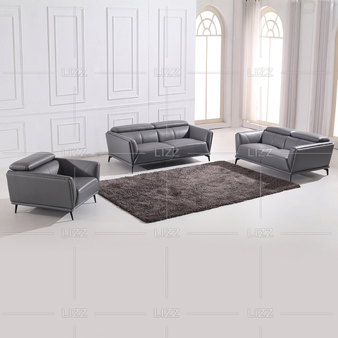 Sofá de sala de estar gris pequeño americano