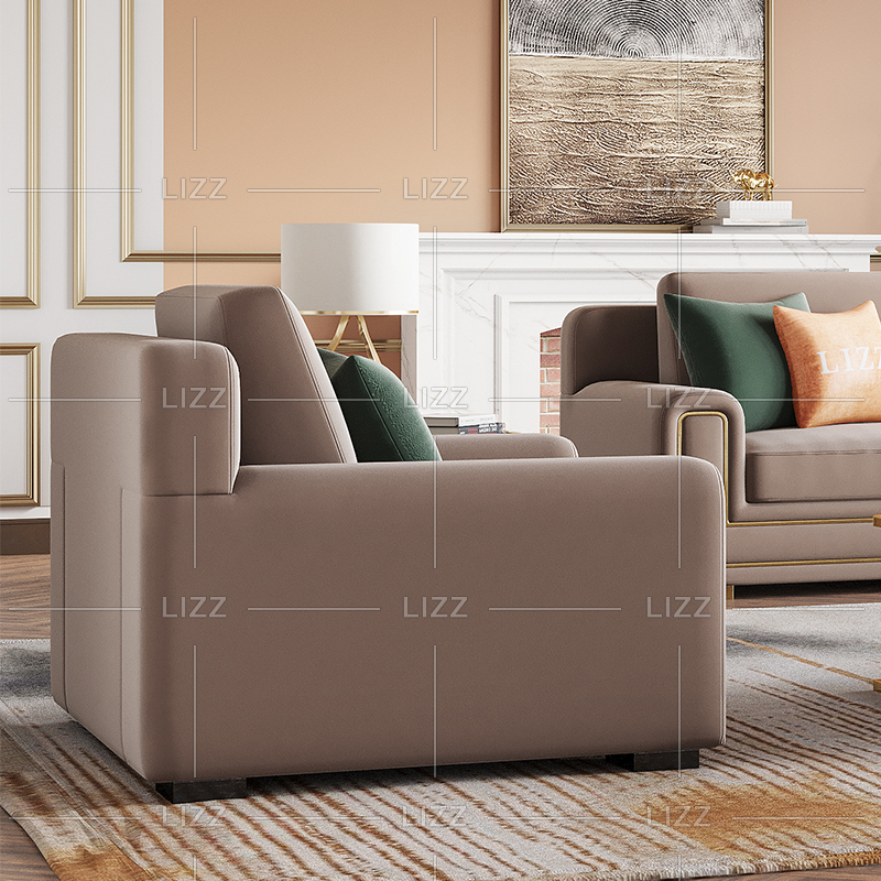 Sofá de tela de 3 plazas seccional para sala de estar