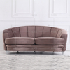 Hermoso y enorme sofá marrón para sala de estar
