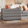 Sofá de cuero moderno para sala de estar