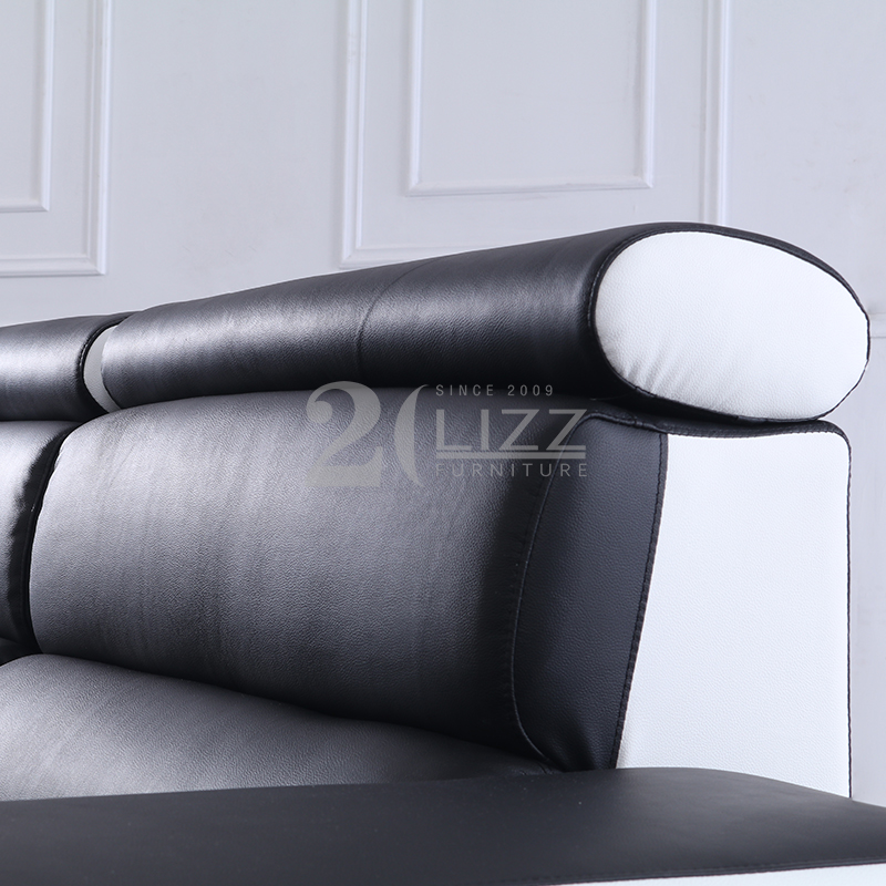 Sofá seccional para sala de estar con respaldo alto y chaise longue