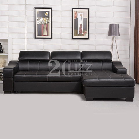 Sofá seccional moderno para sala de estar con cama extraíble