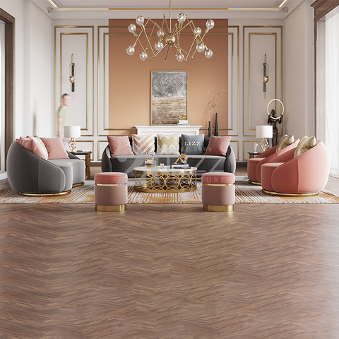 Esquina de lujo Tejido contemporáneo SoFa