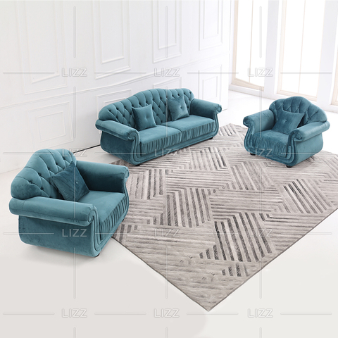 Cómodo sofá exclusivo de sala de estar Chesterfield