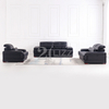 Conjunto de muebles Sofá de cuero genuino negro