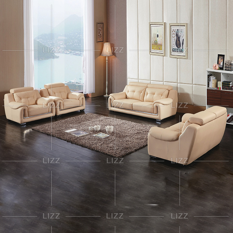Sofá de cuero de alta calidad de muebles para el hogar clásico