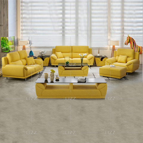 Sala de estar Sofá de cuero de ocio moderno